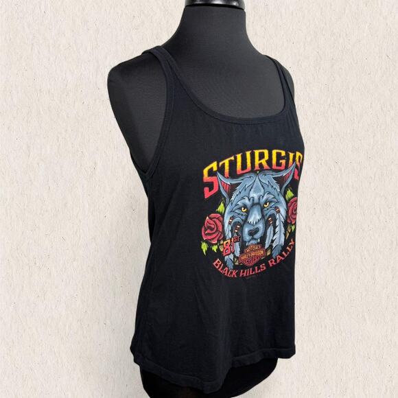 Harley-Davidson Sturgis Black Hills‎ Rally 2021 Tank Top Women’s Size M Grunge - Picture 2 of 8